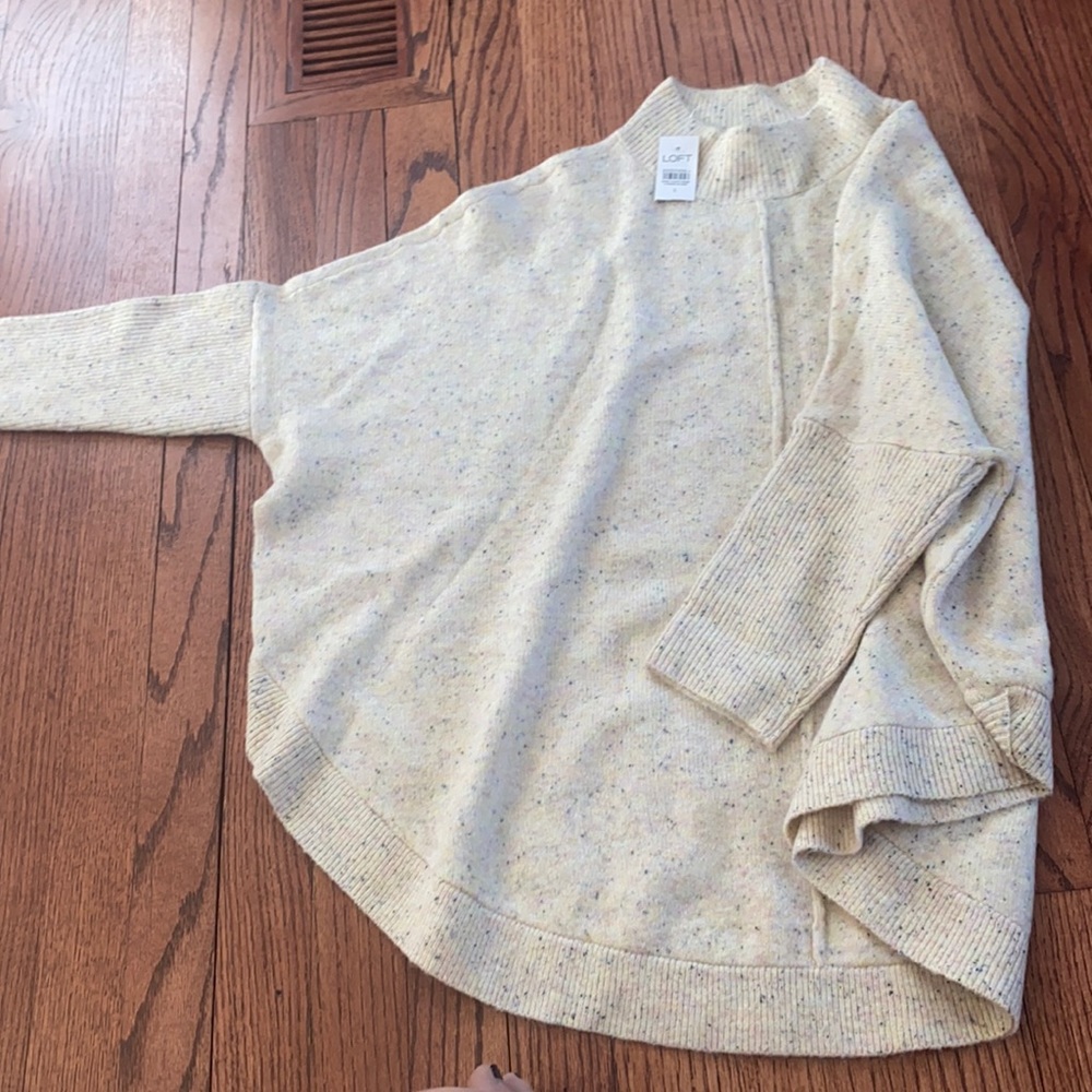 Cream loft Poncho Sweater